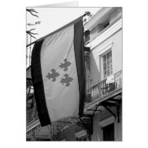 Drapeau de la Nouvelle-Orléans Carte De Vœux