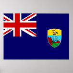 Drapeau de la Sainte-Hélène Poster