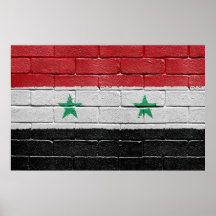 Drapeau de la Syrie Affiches