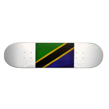 Drapeau de la Tanzanie Planches À Roulettes Customisées