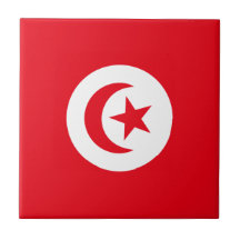 Drapeau de la Tunisie Carreau