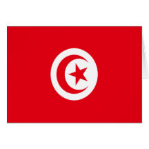 Drapeau de la Tunisie Carte