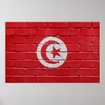 Drapeau de la Tunisie Posters