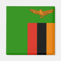 Drapeau de la Zambie Aimants Pour Réfrigérateur