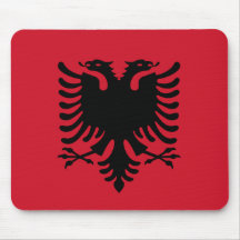 Drapeau de l'Albanie Tapis De Souris