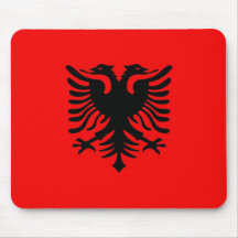 Drapeau de l'Albanie Tapis De Souris