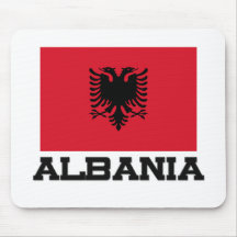 Drapeau de l'Albanie Tapis De Souris