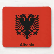 Drapeau de l'Albanie Tapis De Souris