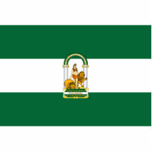 Drapeau de l'Andalousie, Espagne Photo En Relief