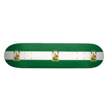 Drapeau de l'Andalousie, Espagne Skateboards Personnalisés