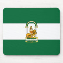 Drapeau de l'Andalousie, Espagne Tapis De Souris
