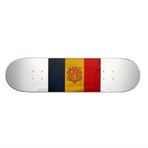 Drapeau de l'Andorre Skateboards Cutomisables