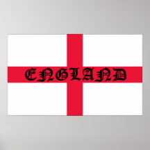 Drapeau de l'Angleterre avec l'affiche de l'Anglet