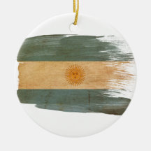 Drapeau de l'Argentine Ornements De Noël