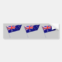 Drapeau de l'Australie dans le vent Adhésifs Pour Voiture