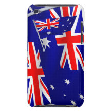 Drapeau de l'Australie dans le vent Étui iPod Touch