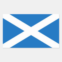 Drapeau de l'Ecosse Autocollant Rectangulaire