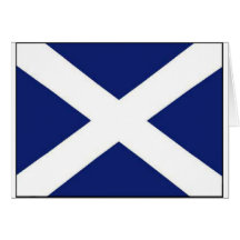 DRAPEAU DE L'ECOSSE CARTE DE VŒUX