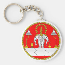 DRAPEAU DE L'ÉLÉPHANT PRINCIPAL DES LAOTIENS TROIS PORTE-CLEFS