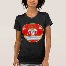 DRAPEAU DE L'ÉLÉPHANT PRINCIPAL DES LAOTIENS TROIS T-SHIRT