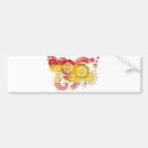Drapeau de l'Espagne Adhésif Pour Voiture
