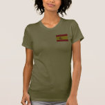 Drapeau de l'Espagne et T-shirt de carte