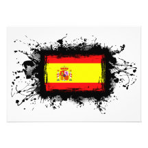 Drapeau de l'Espagne Invitations