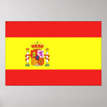 Drapeau de l'Espagne Poster