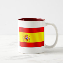 Drapeau de l'Espagne pour des Espagnols dans le mo Tasses À Café