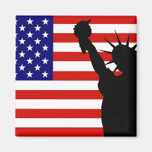 Drapeau de liberté aimants