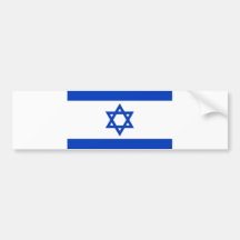 Drapeau de l'Israël Autocollant Pour Voiture