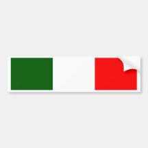 Drapeau de l'Italie Autocollant Pour Voiture