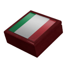 Drapeau de l'Italie Boîte À Souvenirs
