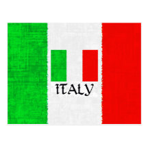 DRAPEAU DE L'ITALIE CARTES POSTALES