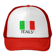 DRAPEAU DE L'ITALIE CASQUETTES DE CAMIONNEUR