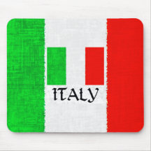DRAPEAU DE L'ITALIE TAPIS DE SOURIS