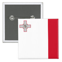 Drapeau de Malte, Malte Badges Avec Agrafe