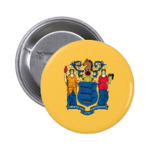 Drapeau de New Jersey Badges Avec Agrafe