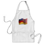 Drapeau de ondulation Allemand-Américain Tabliers