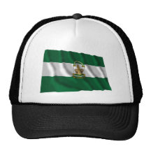 Drapeau de ondulation d'Andalucía Casquettes De Camionneur