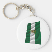 Drapeau de ondulation d'Andalucía Porte-clés