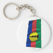 Drapeau de ondulation de Kanaky Porte-clefs
