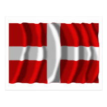 Drapeau de ondulation de la Haute-Savoie Cartes Postales