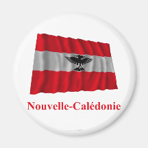 Drapeau de ondulation de la Nouvelle-Calédonie ave Aimant