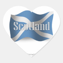 Drapeau de ondulation de l'Ecosse Autocollant