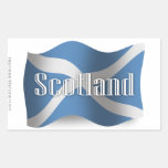 Drapeau de ondulation de l'Ecosse Sticker Rectangulaire