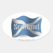 Drapeau de ondulation de l'Ecosse Autocollants