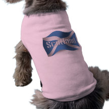 Drapeau de ondulation de l'Ecosse Tee-shirts Pour Chien