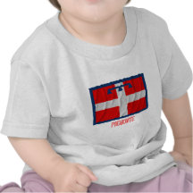 Drapeau de ondulation de Piemonte avec le nom T-shirt