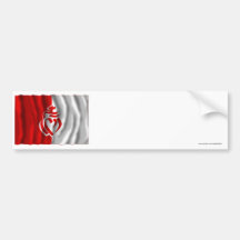 Drapeau de ondulation de Vendée Autocollant Pour Voiture